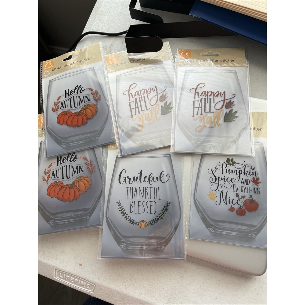 Crafters Square Ceramic 6 Stickers Lot